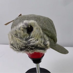 Duluth Trading Company Fair Isle Ear Flap Faux Fur Cap Hat NWT